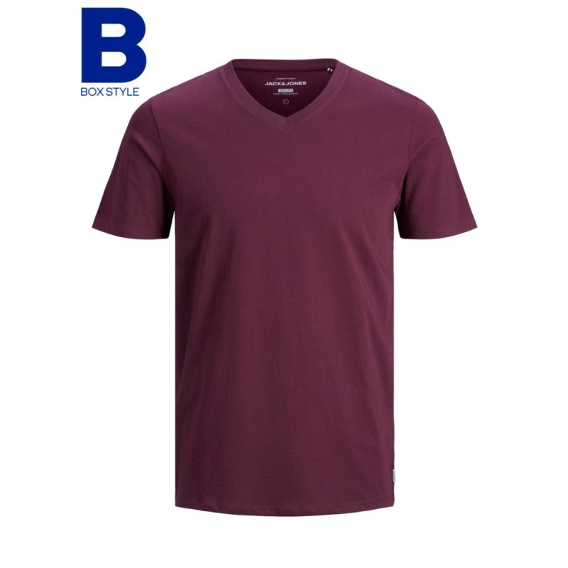 JJEORGANIC BASIC TEE SS V-NECK