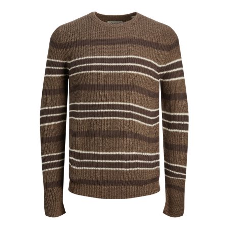 JCOTWIST STRIPED KNIT CREW NEC