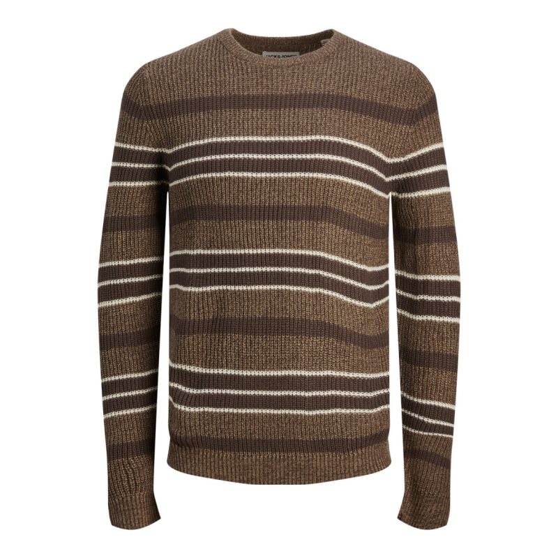 JCOTWIST STRIPED KNIT CREW NEC