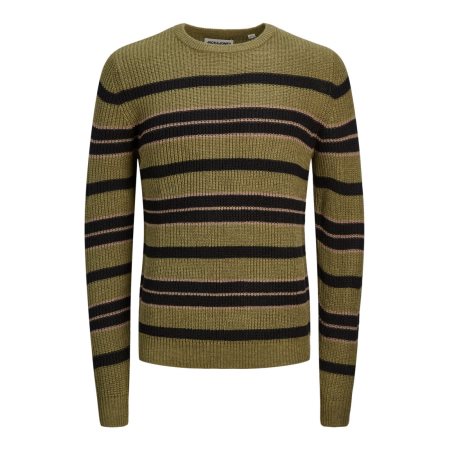 JCOTWIST STRIPED KNIT CREW NEC