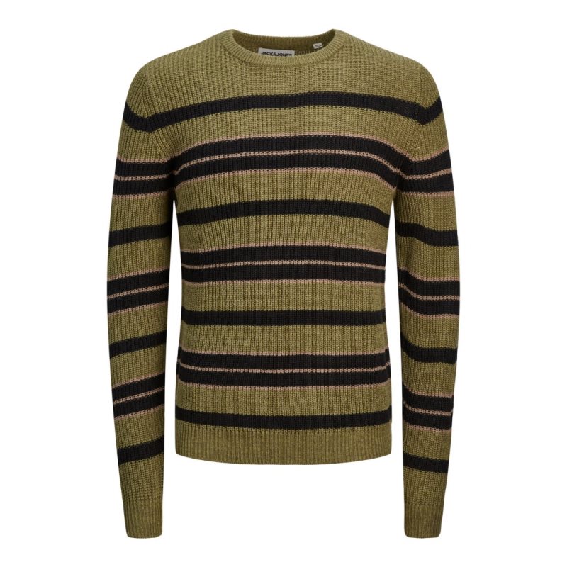 JCOTWIST STRIPED KNIT CREW NEC