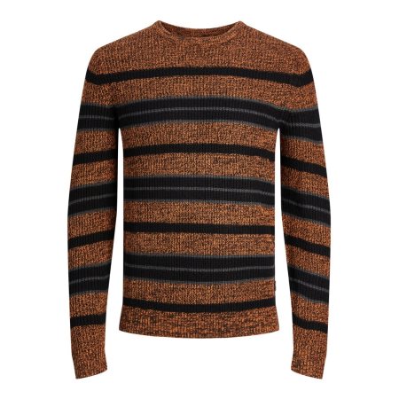 JCOTWIST STRIPED KNIT CREW NEC