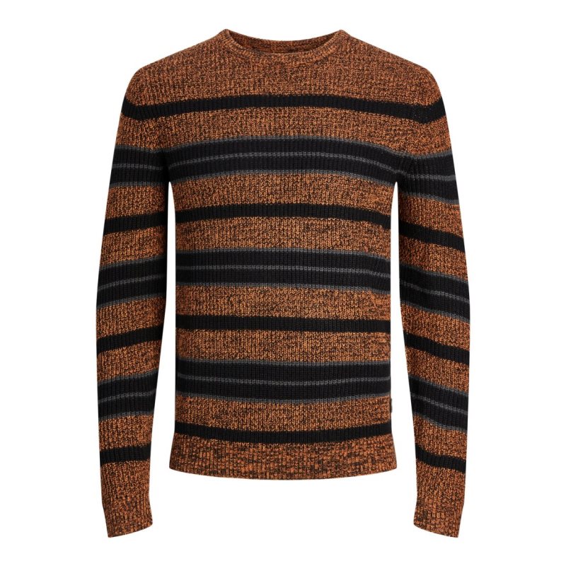JCOTWIST STRIPED KNIT CREW NEC