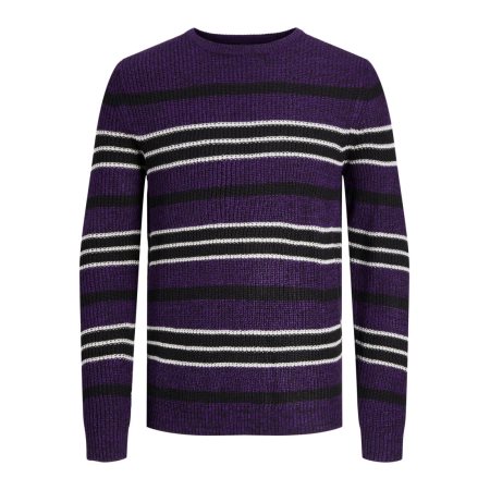 JCOTWIST STRIPED KNIT CREW NEC