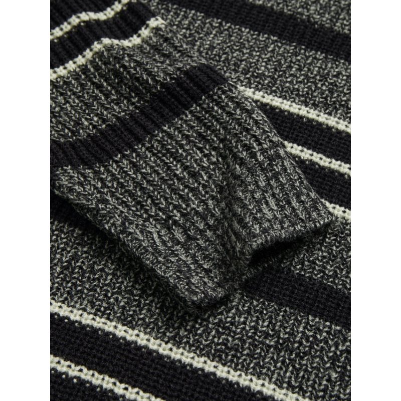JCOTWIST STRIPED KNIT CREW NEC