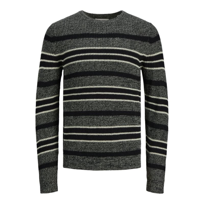 JCOTWIST STRIPED KNIT CREW NEC