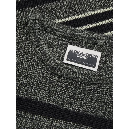 JCOTWIST STRIPED KNIT CREW NEC