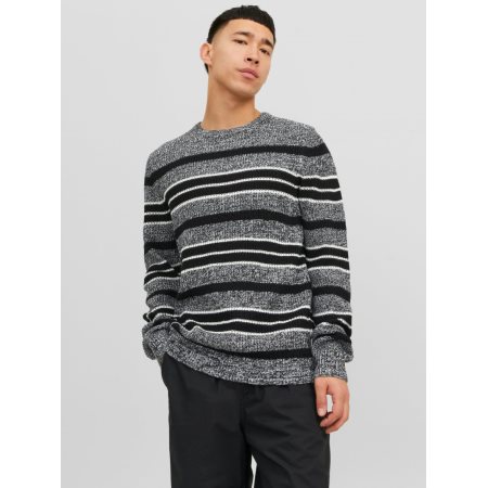 JCOTWIST STRIPED KNIT CREW NEC