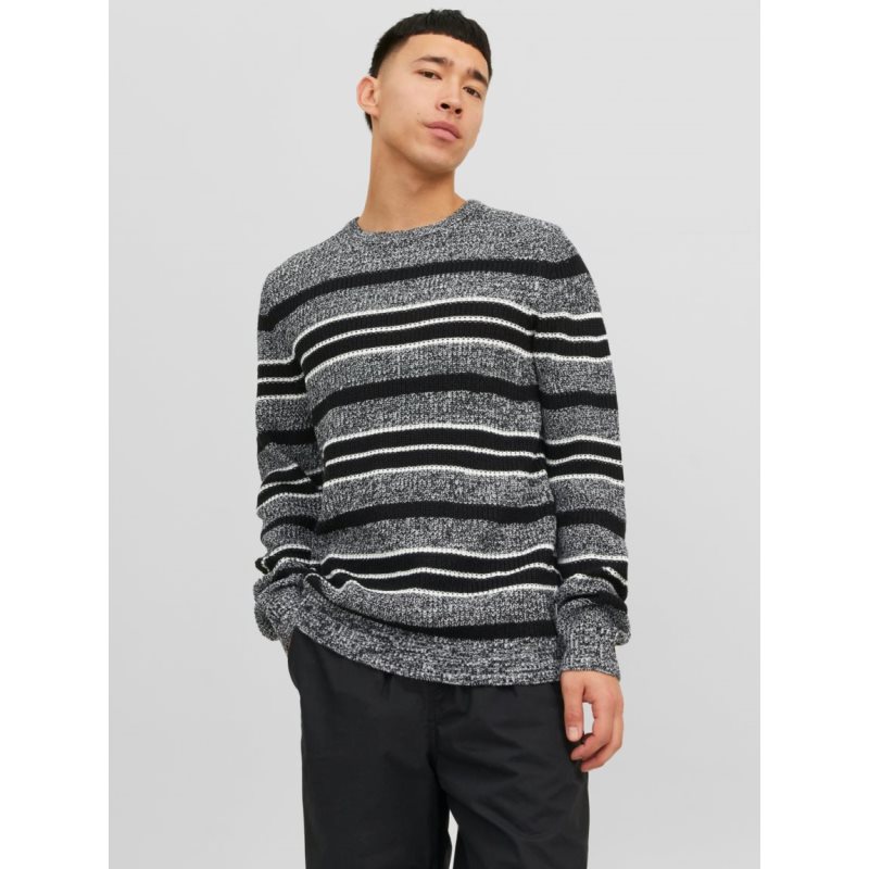 JCOTWIST STRIPED KNIT CREW NEC