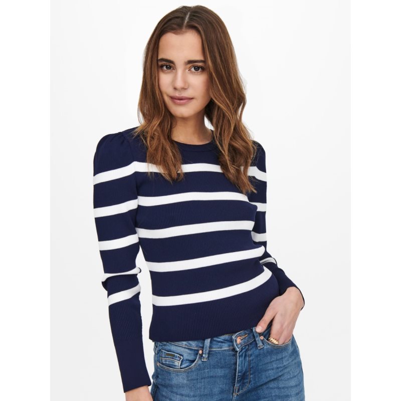 ONLSALLY L/S PUFF PULLOVER KNT