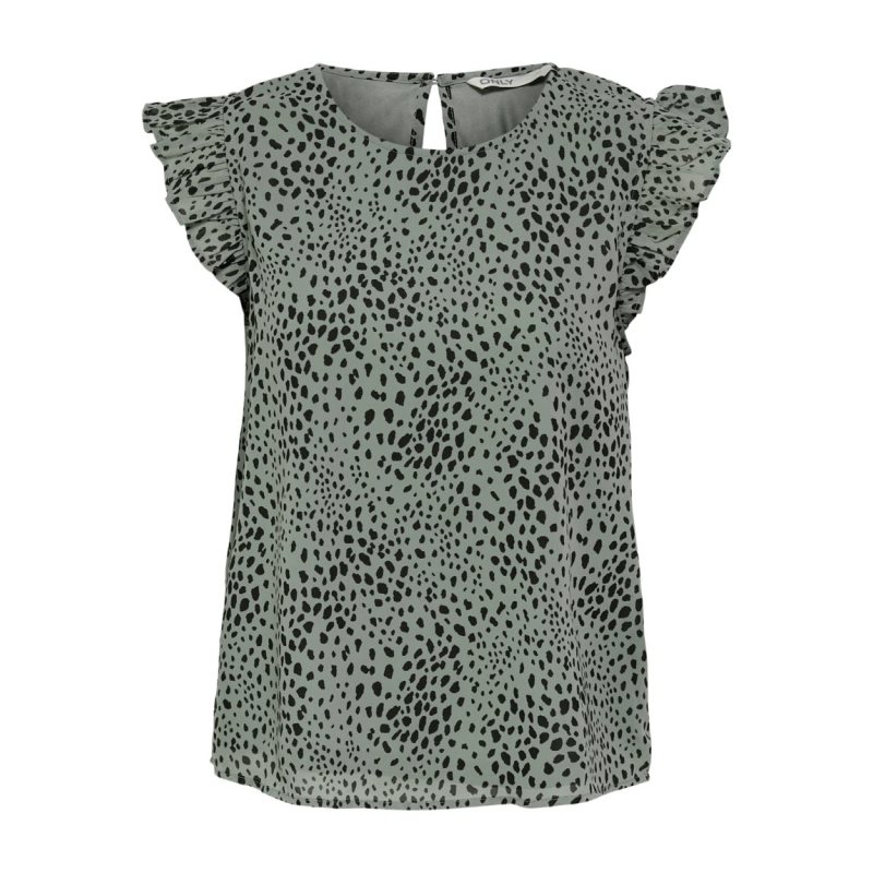 ONLANN STAR S/L FRILL TOP NOOS