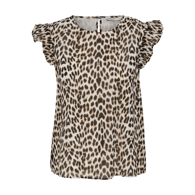 ONLANN STAR S/L FRILL TOP NOOS