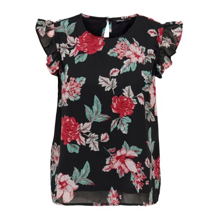 ONLANN STAR S/L FRILL TOP NOOS