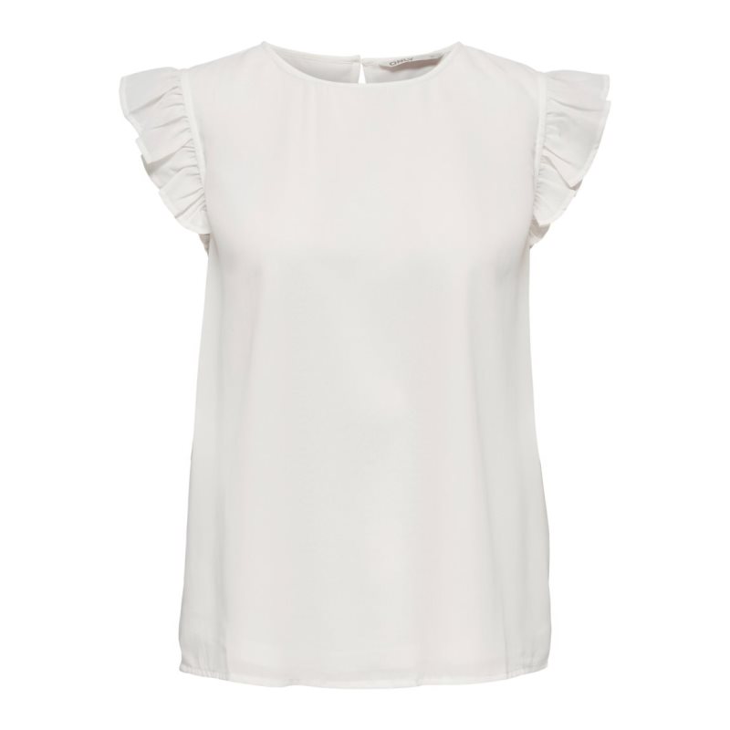 ONLANN STAR S/L FRILL TOP NOOS