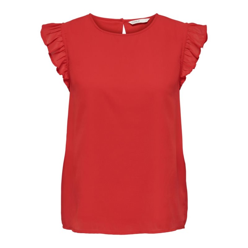 ONLANN STAR S/L FRILL TOP NOOS