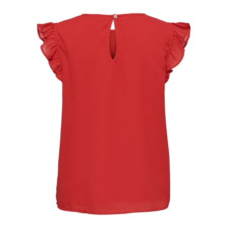 ONLANN STAR S/L FRILL TOP NOOS