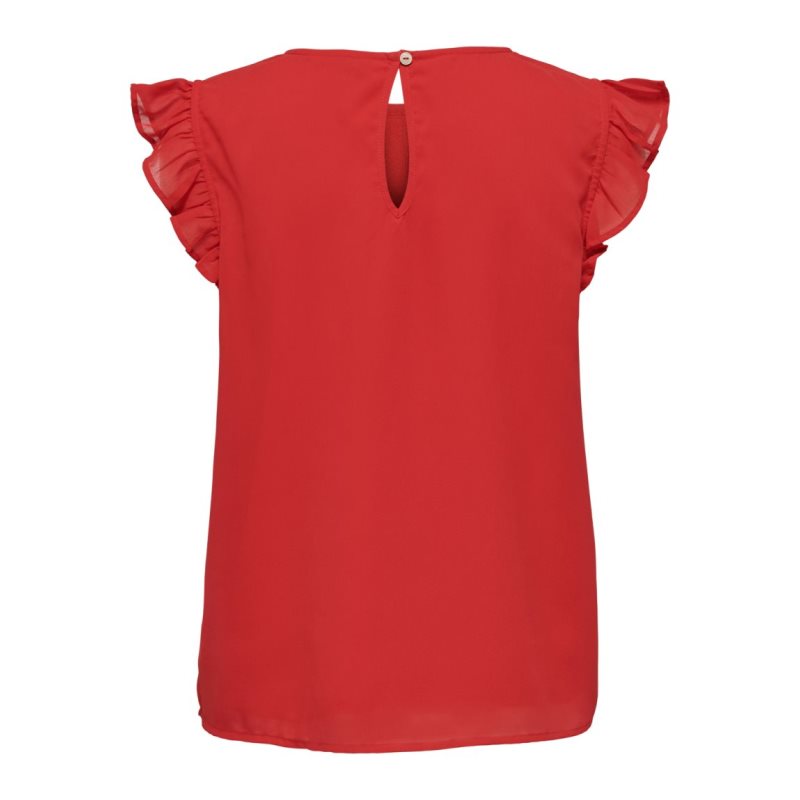 ONLANN STAR S/L FRILL TOP NOOS